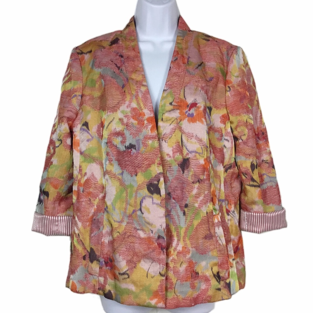 Banana Republic Jacquard Flower Jacket Blazer